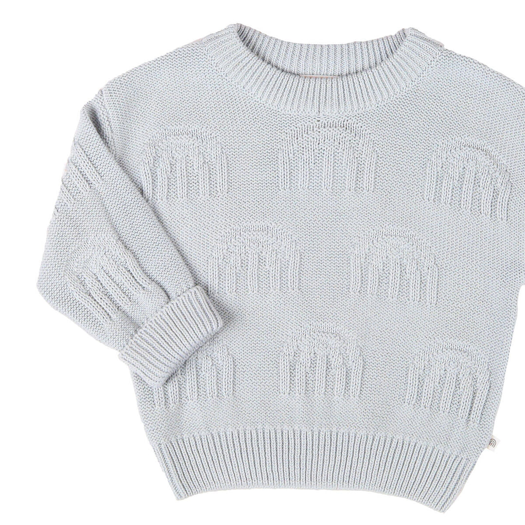 Jumper | Decorative Knit - Sky Blue Rainbow