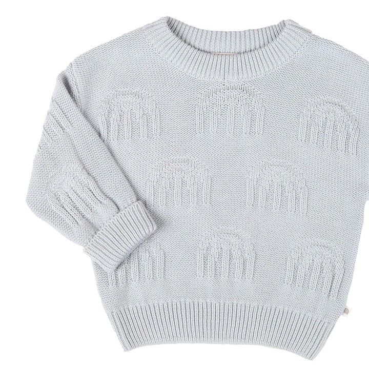 Jumper | Decorative Knit - Sky Blue Rainbow