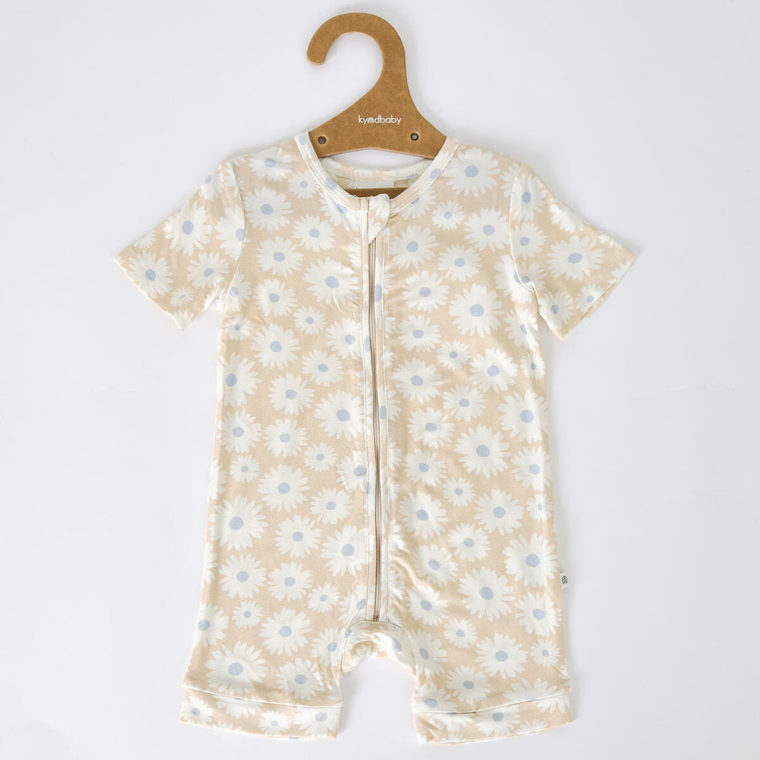 Onesie | Day or Night Short Sleeve with Frill - Petal Fields