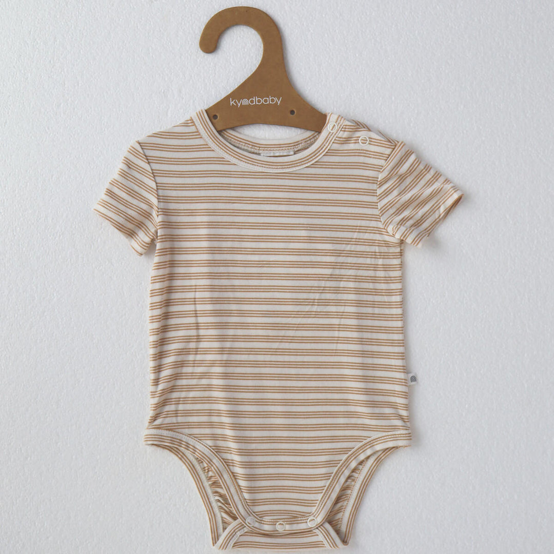 Bodysuit | Short Sleeve - Neutral Stripe