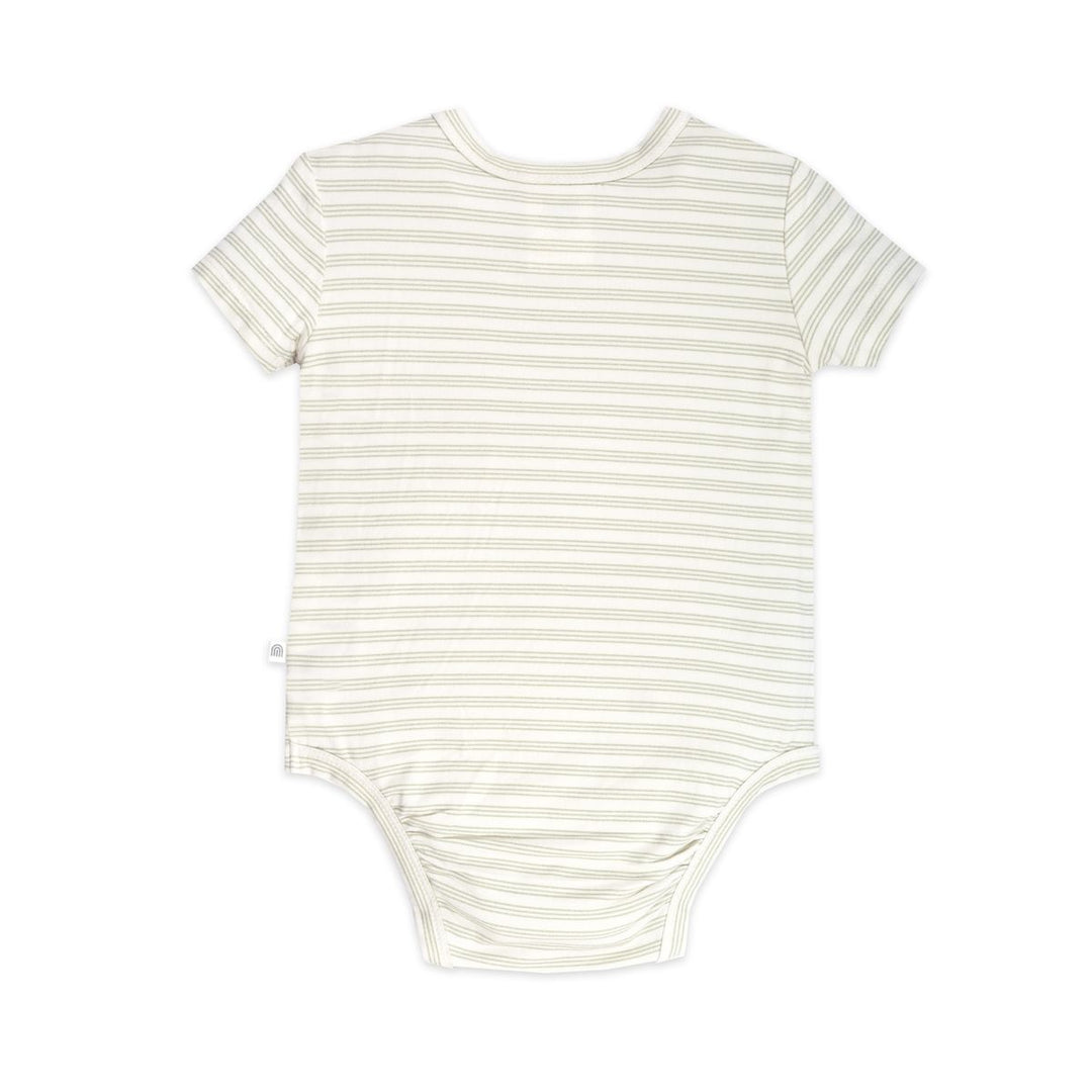 Bodysuit | Short Sleeve - Sage Stripe