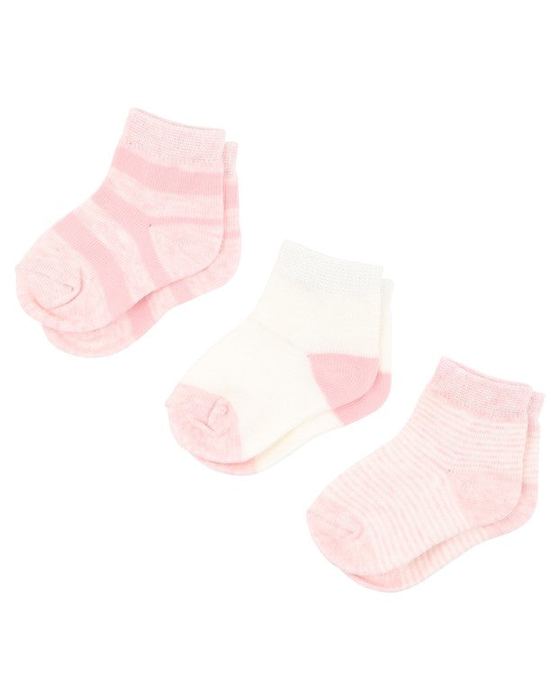 Socks | 3pk Baby - Pink Multi