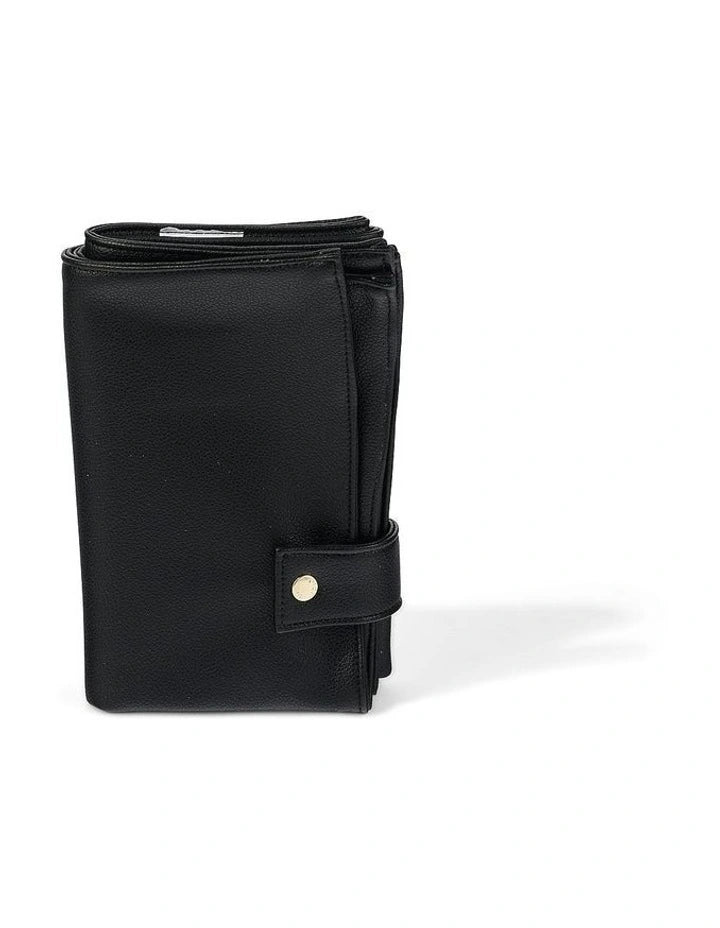 Nappy Changing Pouch - Black Vegan Leather