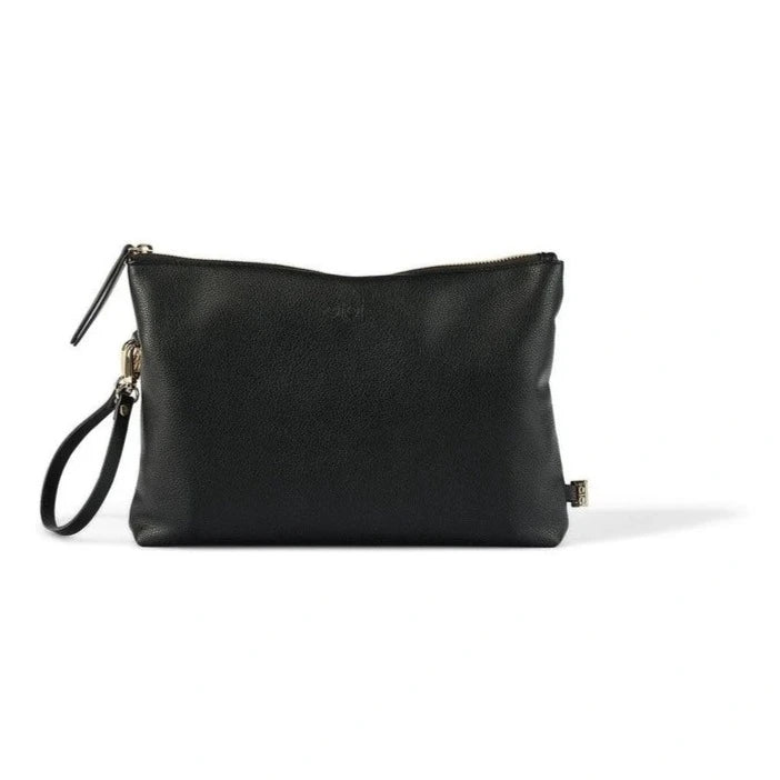 Nappy Changing Pouch - Black Vegan Leather