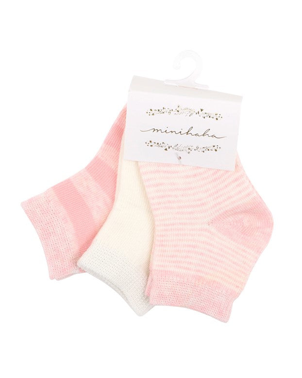 Socks | 3pk Baby - Pink Multi