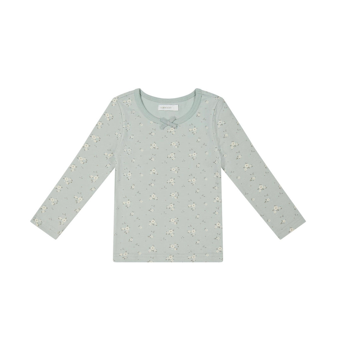 Top | Organic Cotton Long Sleeve - Lulu Blue