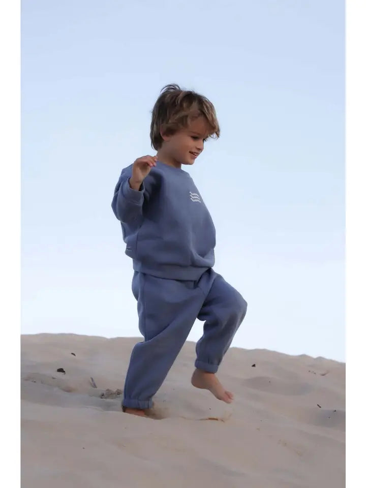 Jumper | Mini Waves Crew - Steel Blue