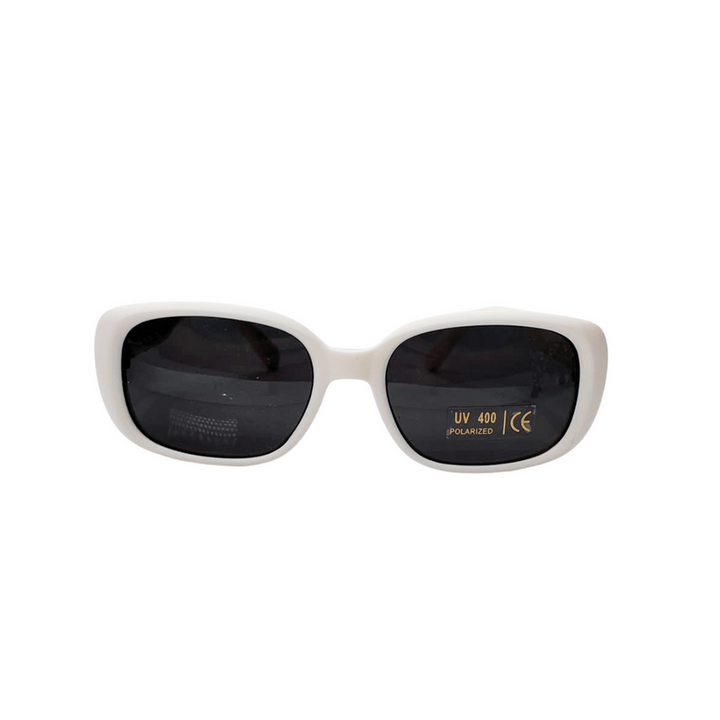 Sunglasses | Rectangular - Pebble (Off-White)