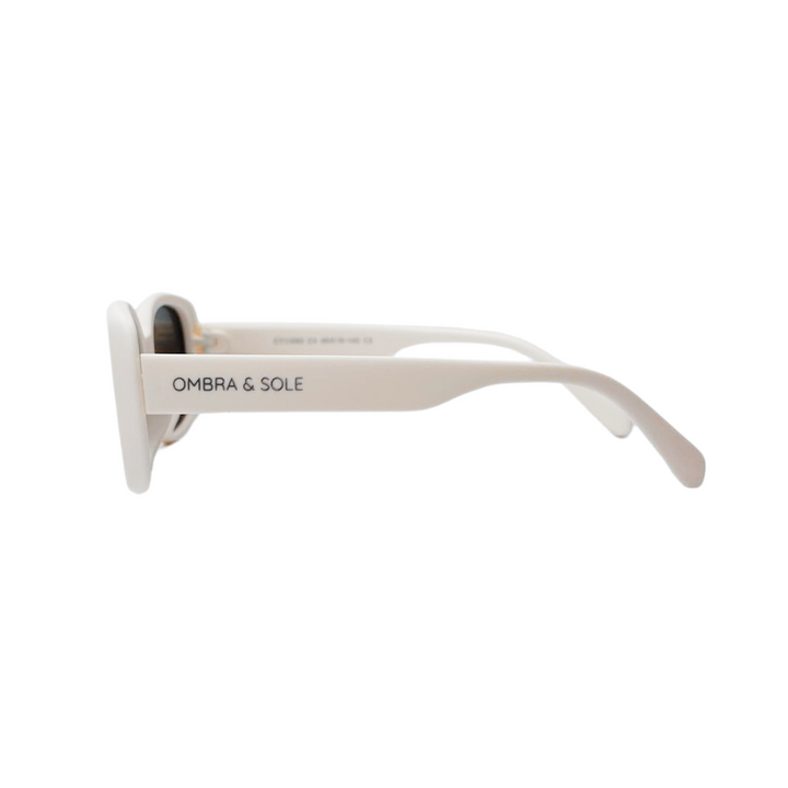 Sunglasses | Rectangular - Pebble (Off-White)