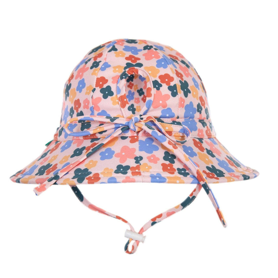 Swim Hat | Wide Brim - Flower Fields