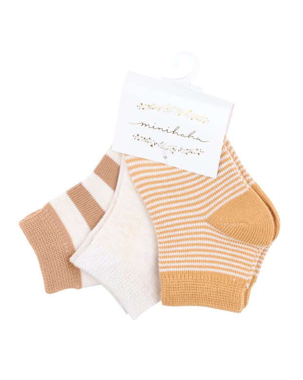 Socks | 3pk Baby - Neutrals