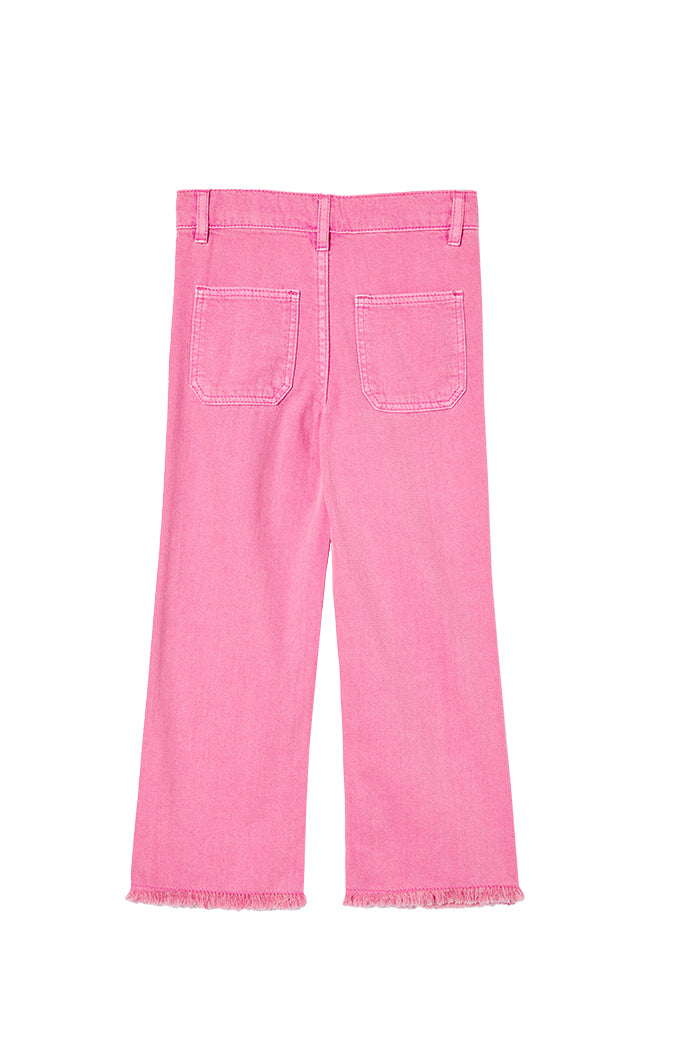 Pants | Crop Jean - Pink Denim