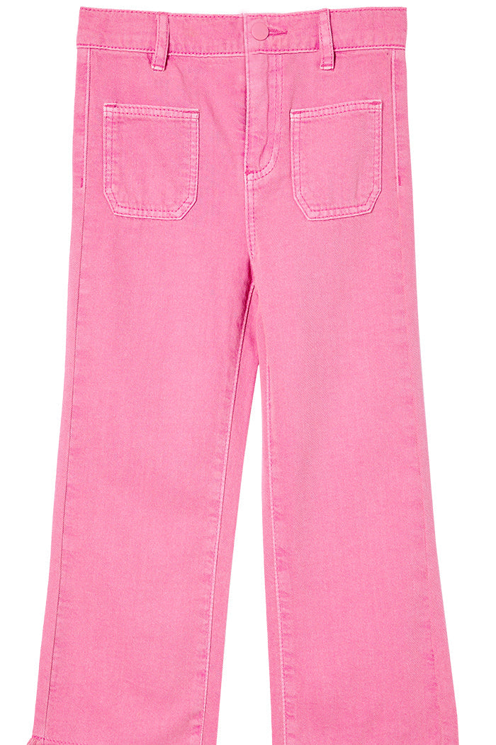 Pants | Crop Jean - Pink Denim