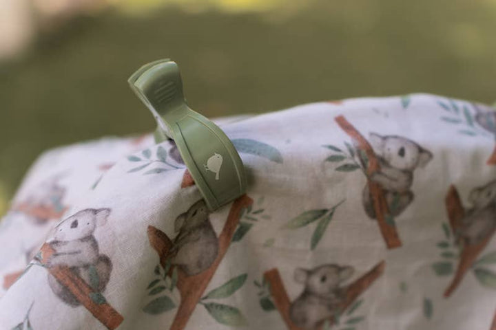 Muslin Wrap and Pram Clips Set - Koala