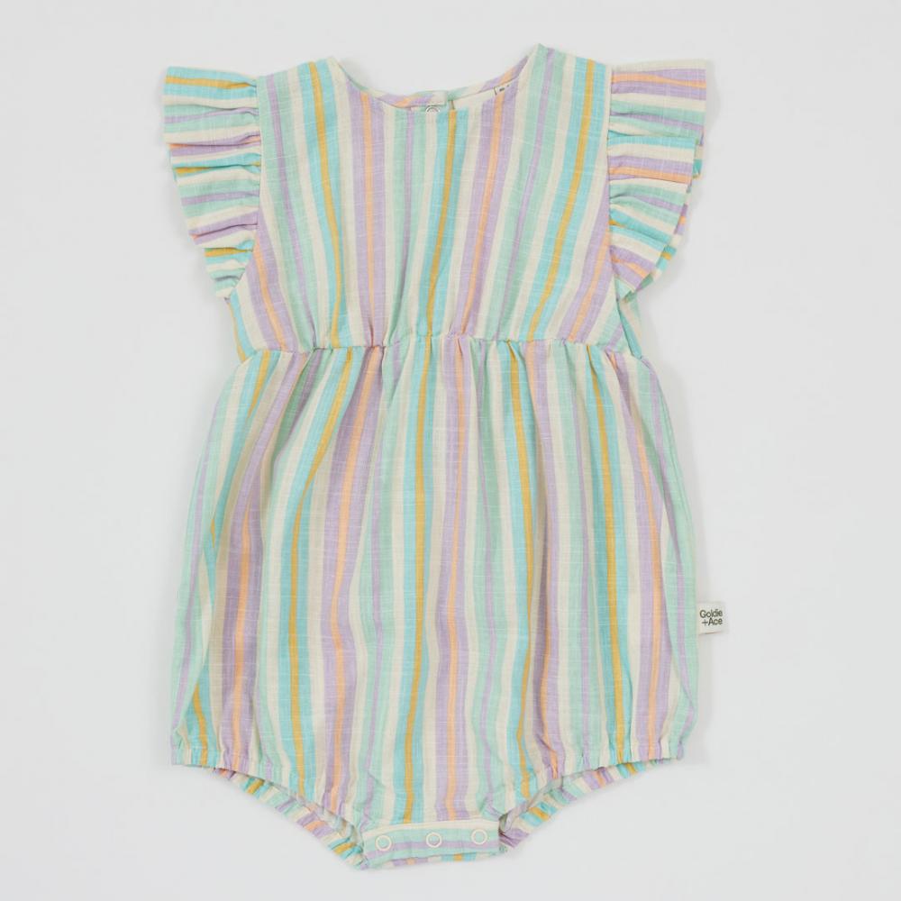 Romper | Lani Resort - Striped Linen