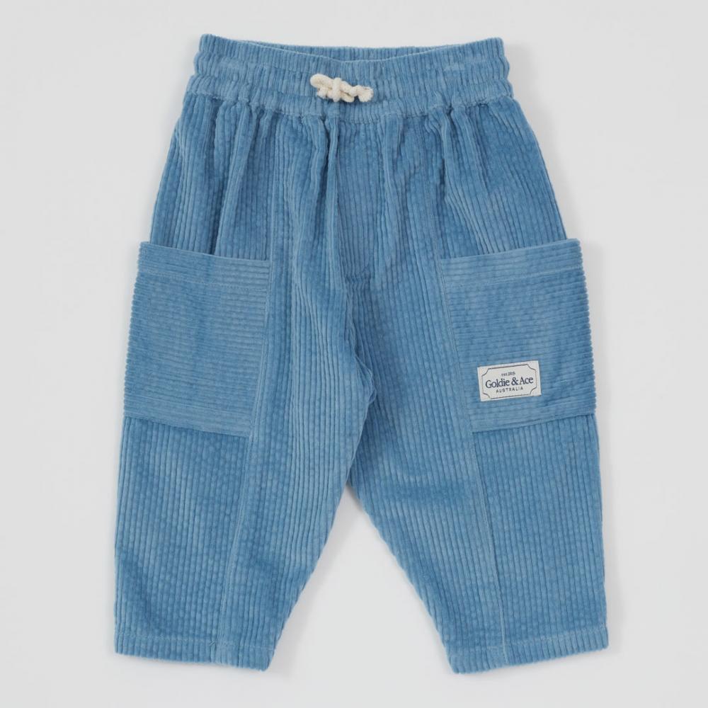 Pant | Kit Corduroy Pocket - Duck Egg