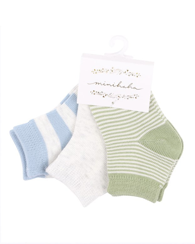 Socks | 3pk Baby - Blues & Greens