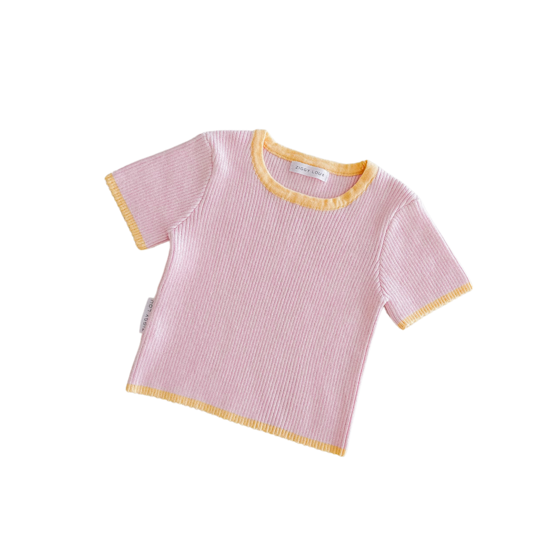 Tee | Ribbed - Clementine