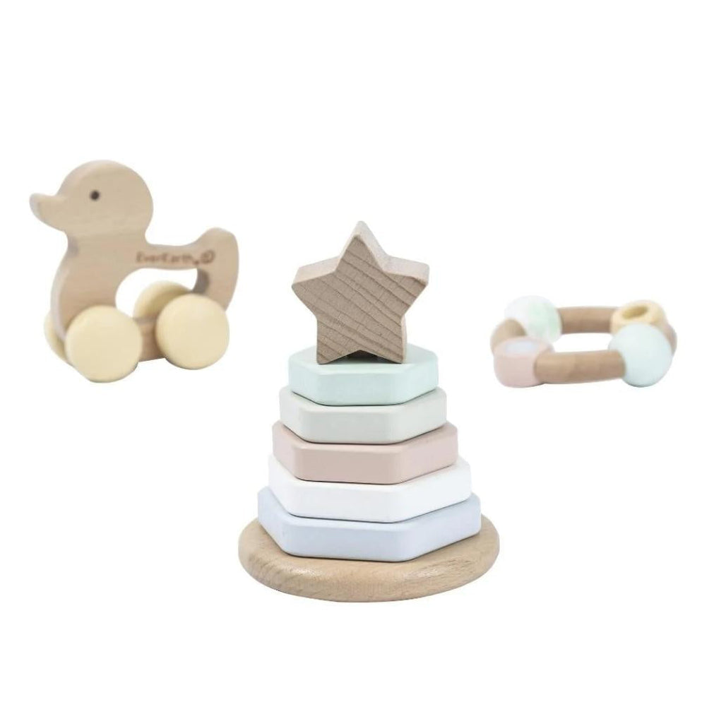 Wooden Baby Gift Set