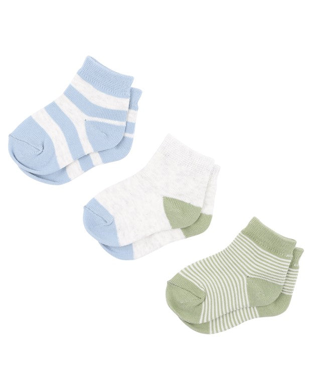 Socks | 3pk Baby - Blues & Greens