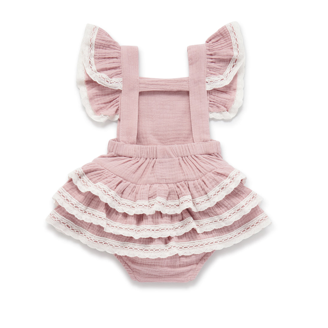 Playsuit | Muslin Ruffle - Pink