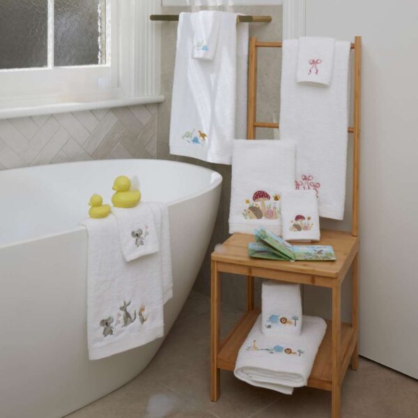 Bath Towel & Face Washer Set | Mushroom Meadow