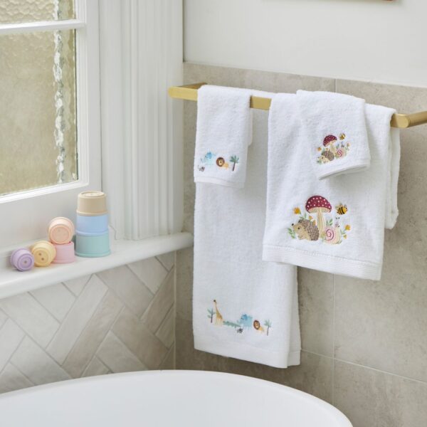 Bath Towel & Face Washer Set | Mushroom Meadow