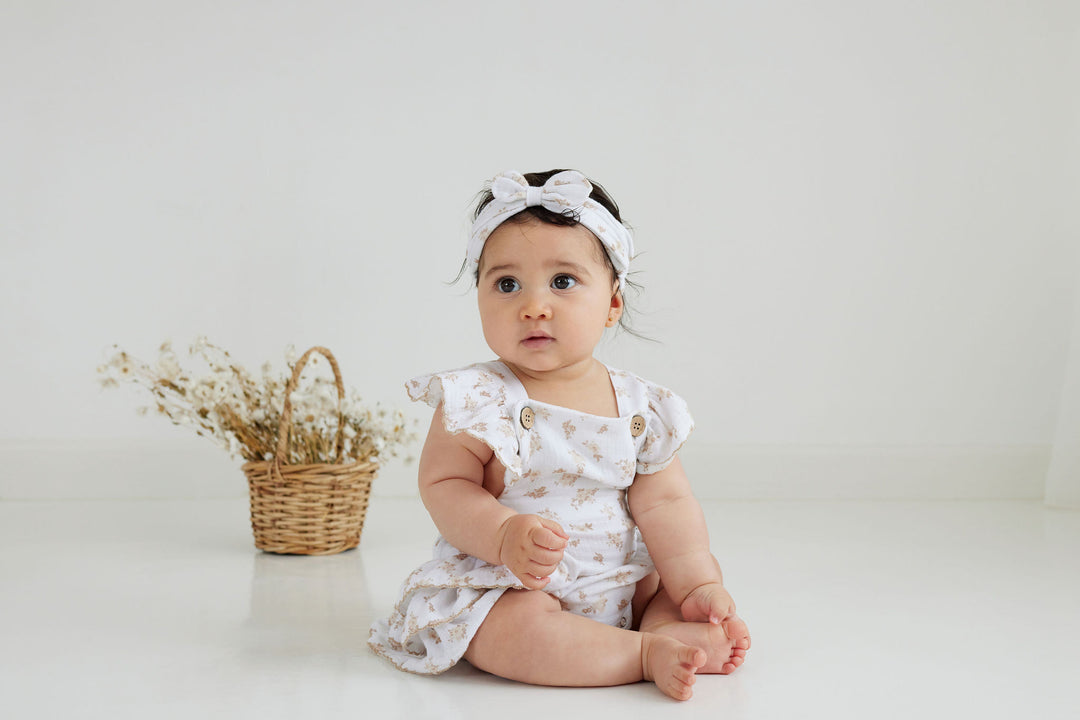 Playsuit | Muslin - Sable Floral