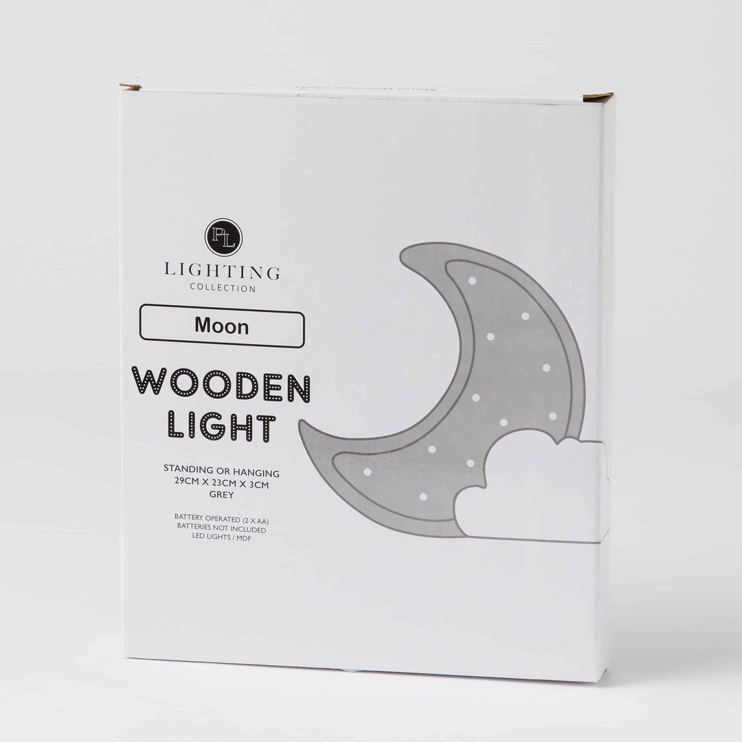 Wooden Light - Moon