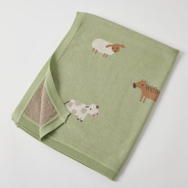 Blanket | Knit - Barnyard Buddies