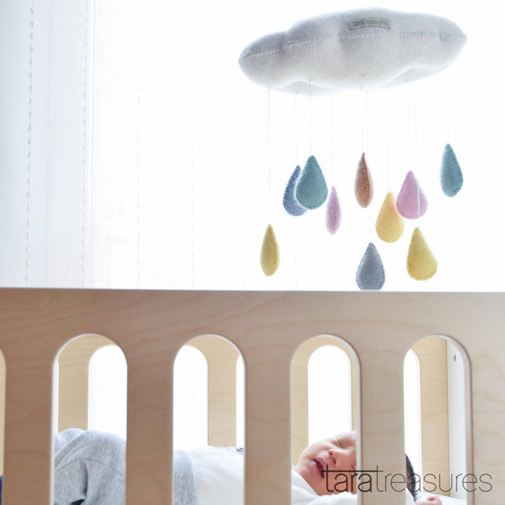 Nursery Mobile | Large Hanging Raindrops - Pastel