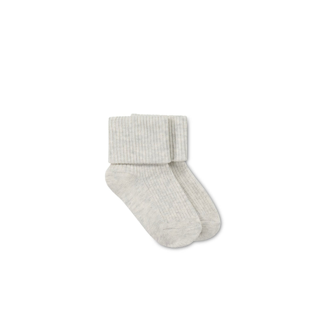 Socks | Classic Rib  - Light Oatmeal Marle