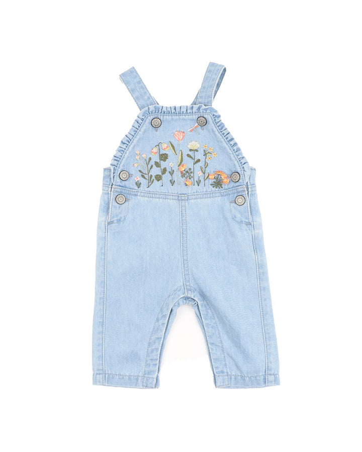 Overalls | Embroidered Denim - Botanica