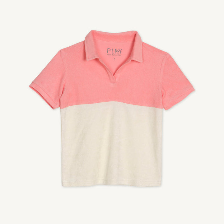 Top | Terry Nice Polo - Peach