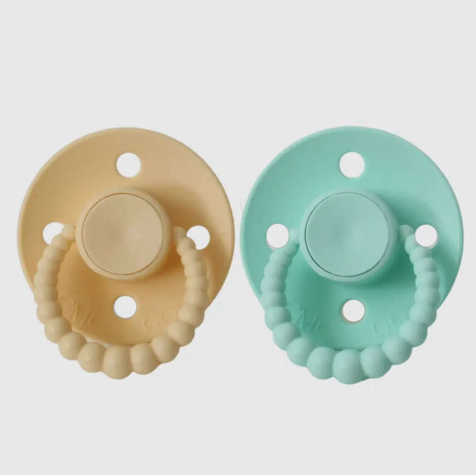 2pk Dummies | Bubble - Pale Yellow & Mint