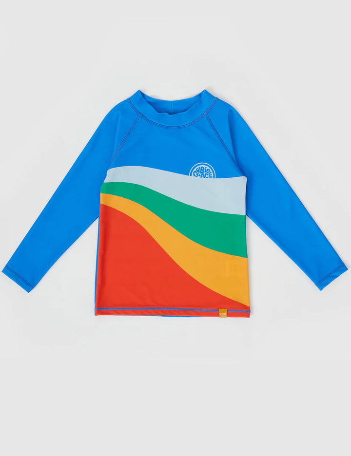 Rashguard | Long Sleeve - Ride The Wave - Blue Multi