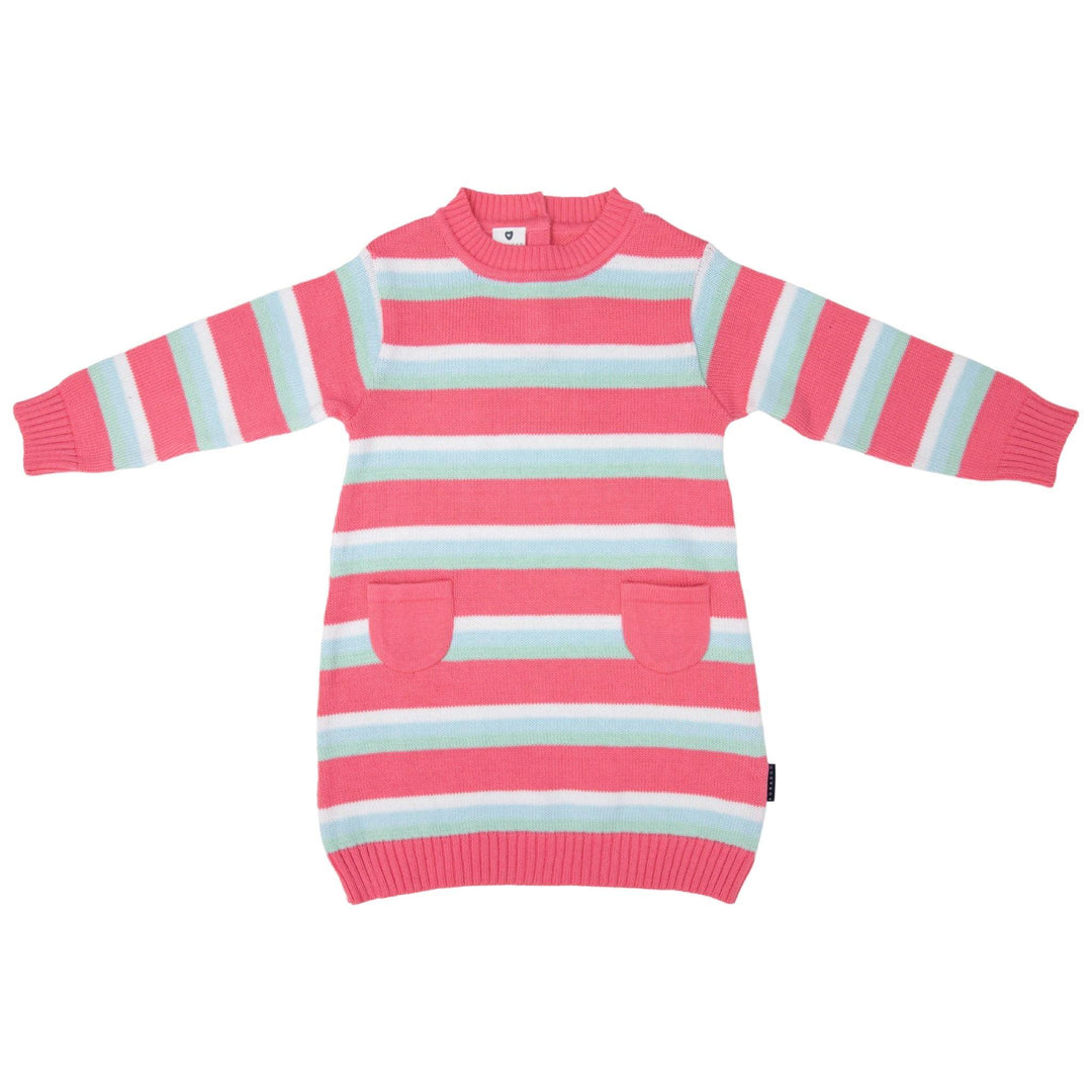 Dress | Striped Knit - Tea Rose