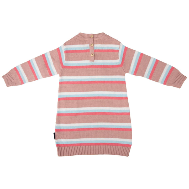 Dress | Striped Knit - Dusty Pink