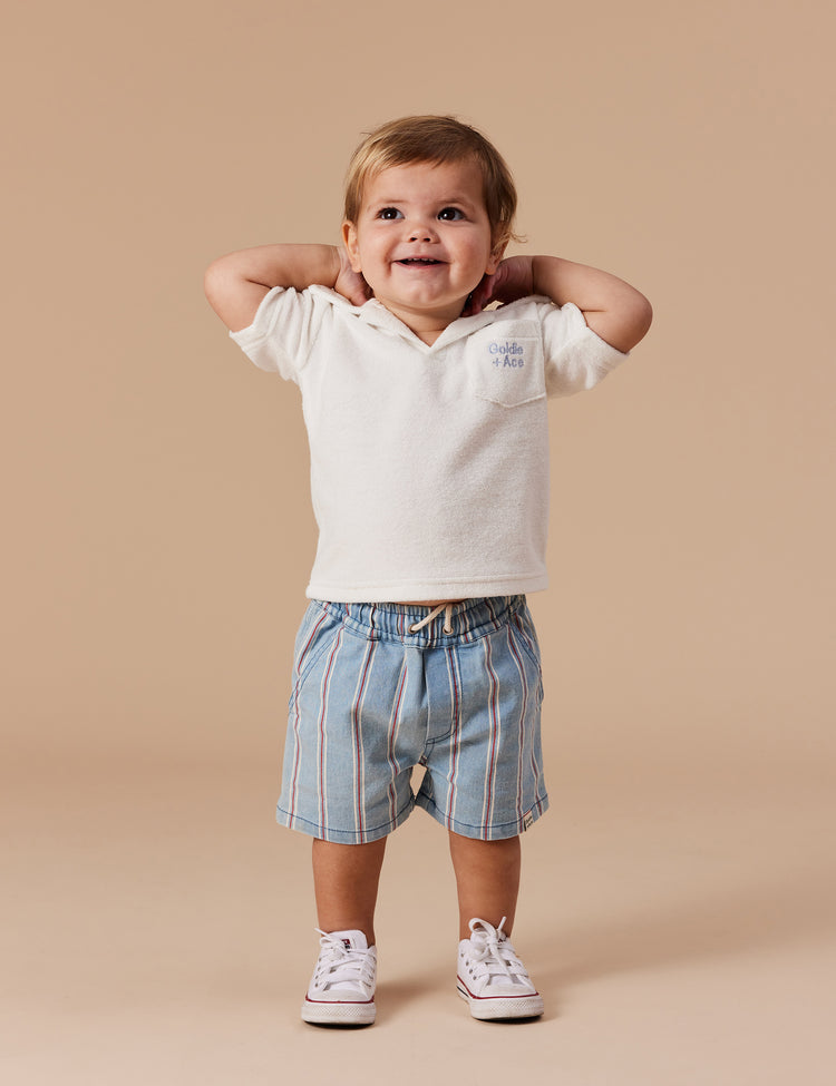 Shorts | Noah Classic - Denim Stripe