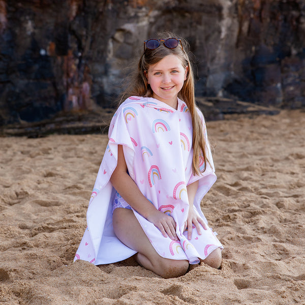 Beach Towel | Hooded Quick Dry - Rainbow