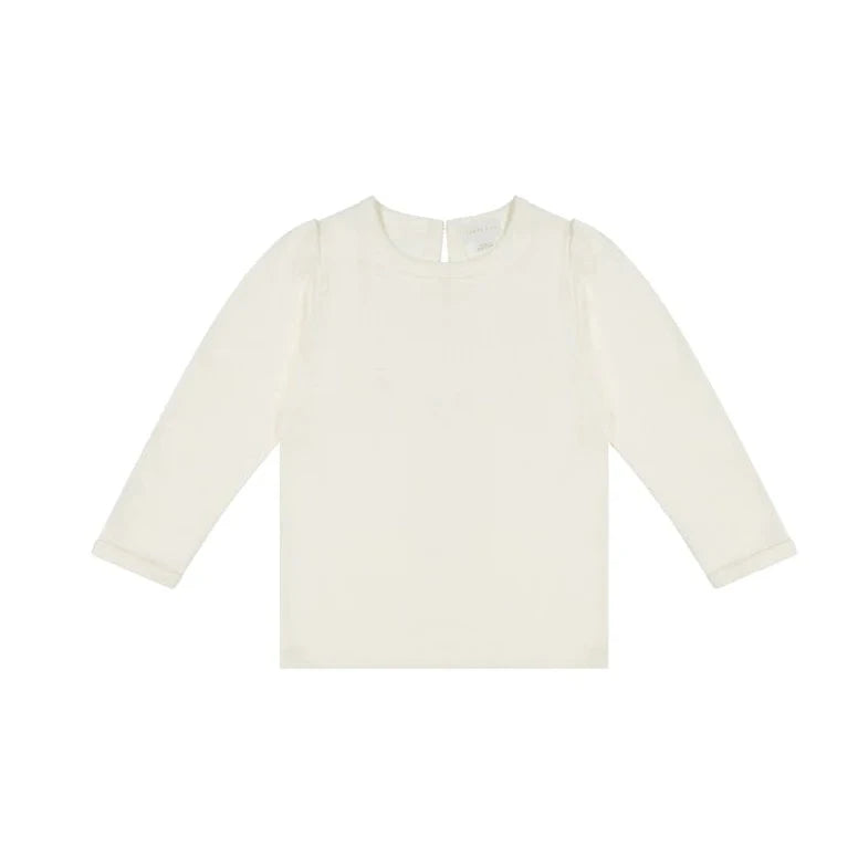 Top | Pima Long Sleeve - Milk