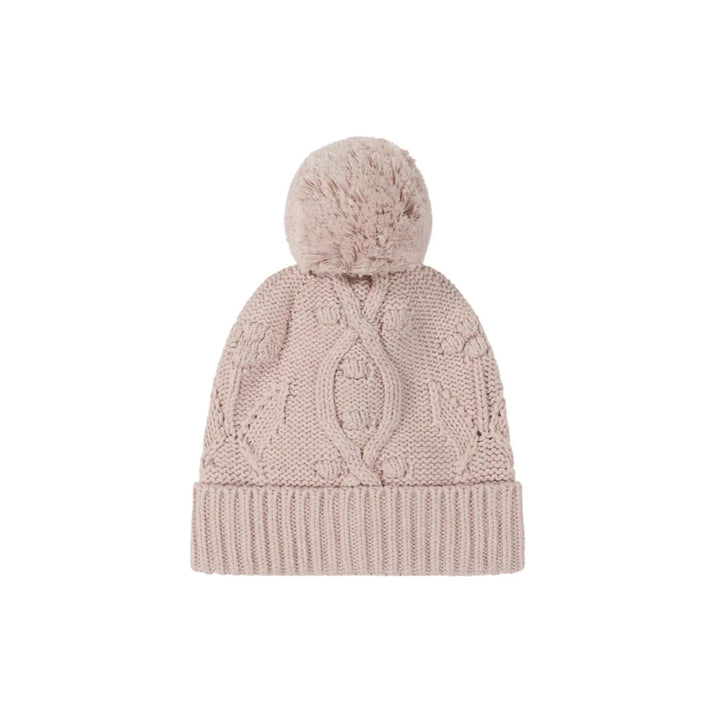 Beanie | Vivienne Knitted Hat - Ballet Pink Marle