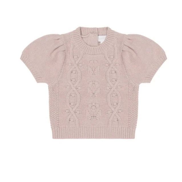 Top | Vivienne Knit - Dusky Rose