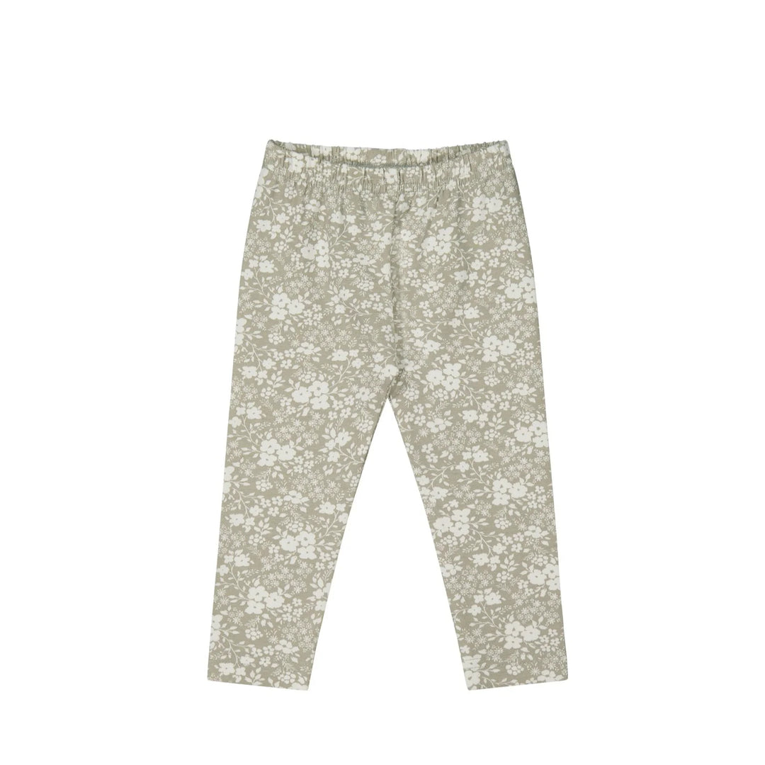 Leggings | Organic - Pansy Floral Mist