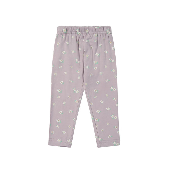 Leggings | Organic - Simple Flowers Lilac