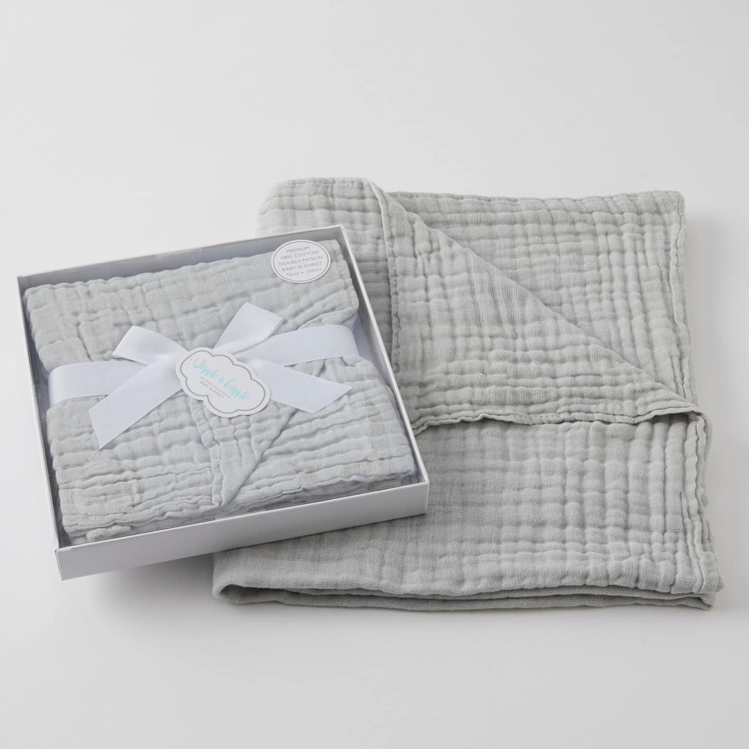 Muslin Blanket | Double Cotton - Grey