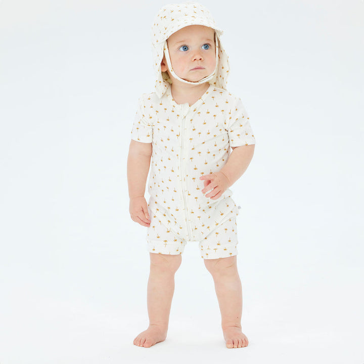 Onesie | Day or Night Short Sleeve - Neutral Palm