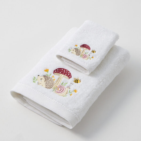 Bath Towel & Face Washer Set | Mushroom Meadow