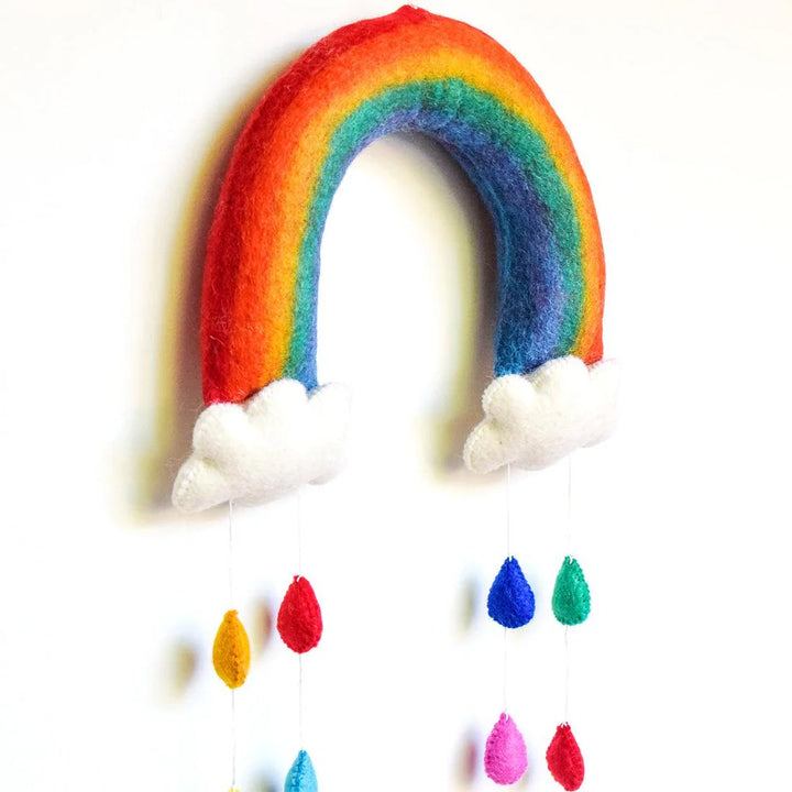 Wall Decoration | Rainbow with Raindrops