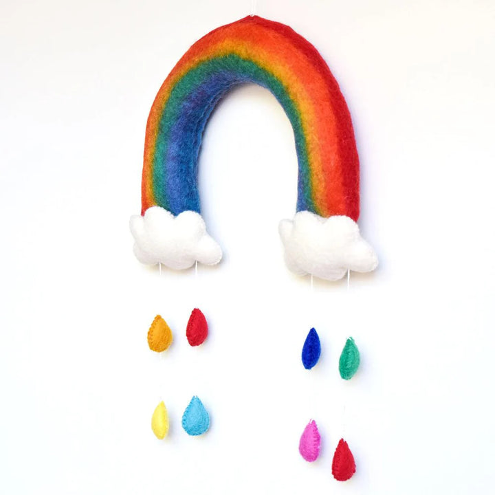 Wall Decoration | Rainbow with Raindrops